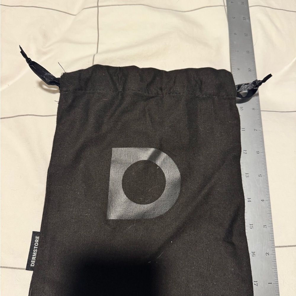 Black Drawstring Cosmetics pouch